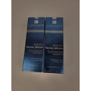 Lumanere Ageless Facial Serum 2 Pack Retinol Herbal Extracts 0.5oz Each New